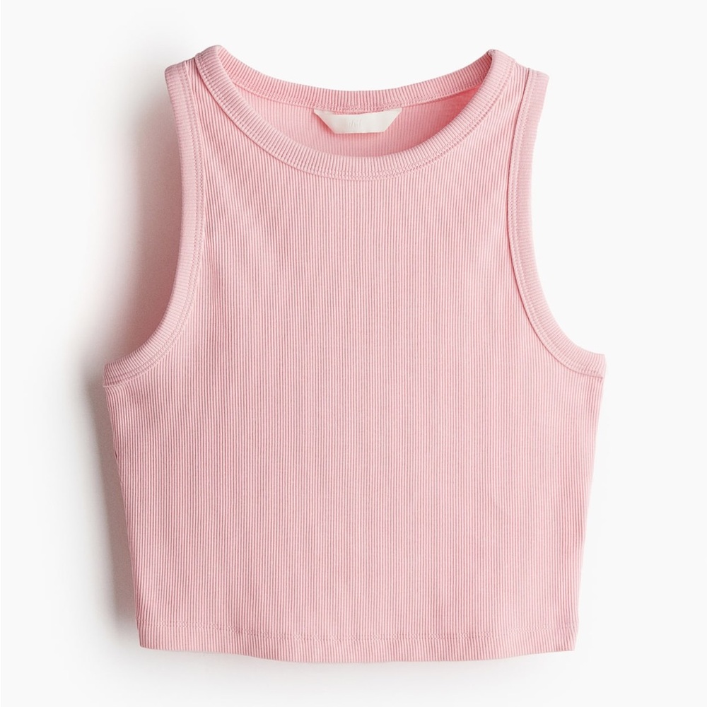 H&M Women’s Small Pink Cropped Tank Top